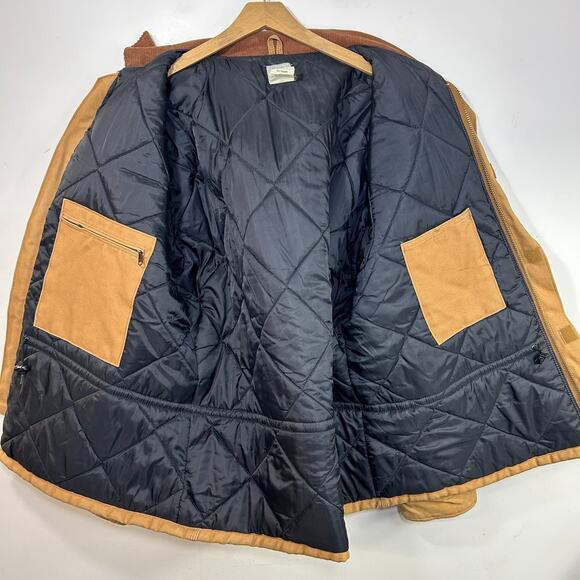 VTG Carhartt C03 Chore Coat Mens 46 XL Brown Arctic Barn Canvas - Picture 2 of 9